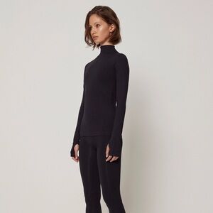 NWT Khy Seamless Mock Neck Long Sleeve